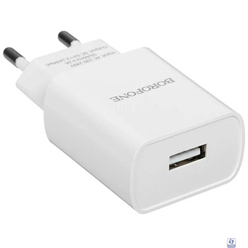 BOROFONE BA20A/ Сетевое ЗУ/ 1 USB/ Выход: 10.5W/ White