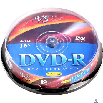 Диски DVD-R VS 4,7 GB 16x CB/10 Ink Print (620793)
