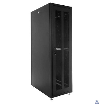ЦМО Шкаф телекоммуникационный напольный ЭКОНОМ 42U (600 x 600) дверь перфорированная 2 шт., цвет черный (ШТК-Э-42.6.6-44АА-9005)