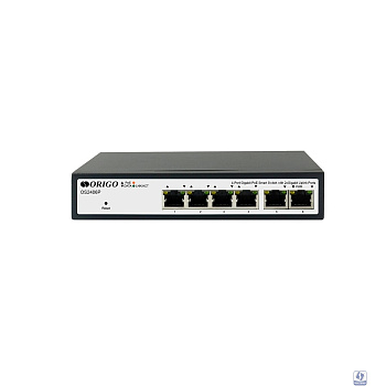 ORIGO OS2406P/60W/A1A Настраиваемый L2 PoE-коммутатор 4x1000Base-T PoE+, 2x1000Base-T, PoE-бюджет 60 Вт