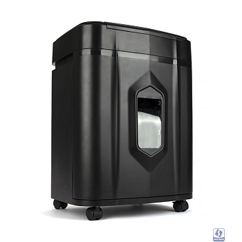 ГЕЛЕОС Уничтожитель документов  АП20-5,   DIN P-5 (5 ур-нь секр.), фрагмент 1,9х12мм,   АВТОПОДАЧА 131 лист  (70г/м2), пл.карты/скрепки/скобы, 20 литра    