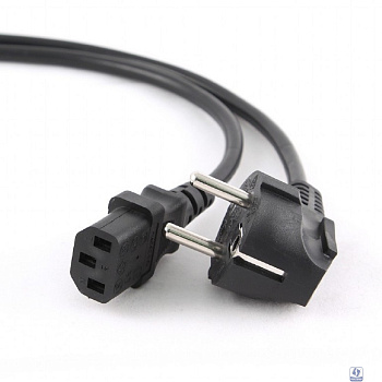 Кабель питания Cablexpert Schuko- C13, VDE, 3х0.75мм2, 10А, с заземлением, 3м, черный, пакет [PC-186-VDE-3M]