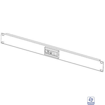 REM Фальшпанель с термометром в шкаф 19" 1U (R-FPT-1U)