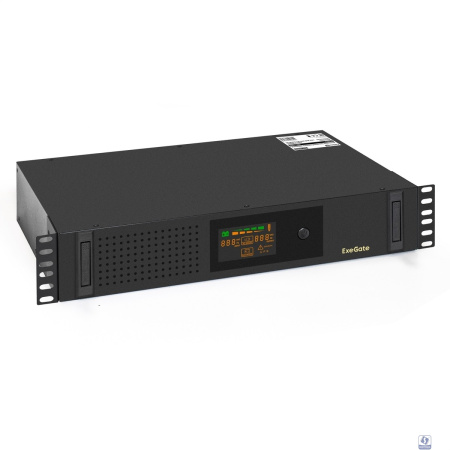 Exegate EX293850RUS ИБП ExeGate ServerRM UNL-1000.LCD.AVR.2SH.3C13.USB.2U <1000VA/650W, Color LCD, AVR, 2*Schuko+3*C13, USB, 2U, установка в стойку, Black>