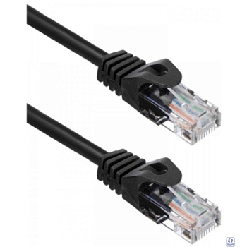 Кабель ACD Патч-корд ACD-LPU5C-10M |ACD-LPU5C-10M| Cat5e UTP 24AWG 4Pair, 7/0.18мм CU Черный, 10м, (741838) 