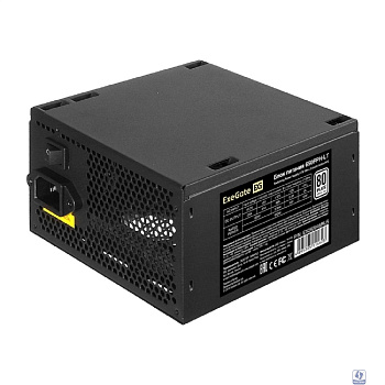 Exegate EX282046RUS Блок питания 650W Exegate 650PPH-LT, RTL, 80+, ATX, black, APFC, 12cm, 24p, (4+4)p, 5*SATA, 3*IDE