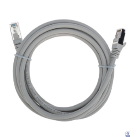 Rexant (02-0390-3) Патч-корд S/FTP, CAT 6A (10G), RJ45-RJ45, 28AWG, LSZH, серый, 3м