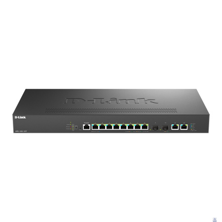 D-Link DMS-1250-12TP/A1A/6KV Управляемый L2 коммутатор с 8 портами 100/1000/2.5GBase-T, 2 портами 10GBase-T и 2 портами 10GBase-X SFP+ (8 портов PoE 802.3af/at, PoE-бюджет 240 Вт)