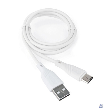 Cablexpert Кабель USB2.0 Cablexpert AM/Type-C, 3А, QC3.0, Mobile1, 1м, белый, коробка (CCB-USB2-AMCMO1-1MW)