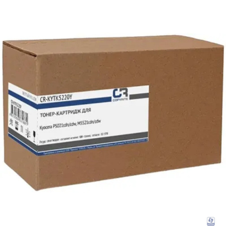 Картридж лазерный CopyRite CR-KYTK5220Y TK-5220Y желтый (1200стр.) для Kyocera P5021cdn/cdw/M5521cdn