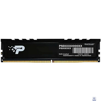 Patriot DDR5 DIMM 16GB 5600MHz PSP516G560081H1 Signature Premium RTL PC5-44800 CL46 288-pin 1.1В single rank с радиатором Ret