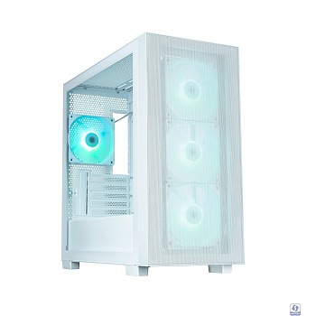 Корпус XASTRA  A510M 4ARGB-UC White mATX/Mesh/ Screwless full-size TG /4x 120mm FC120 ARGB PWM fans/ Type-C / A510M-4FC12A-UC-WH