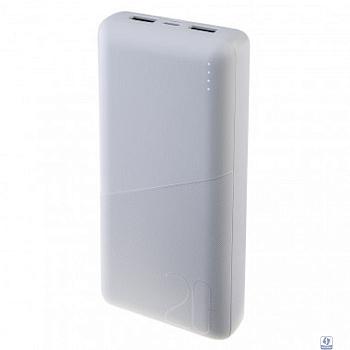 Perfeo Powerbank 20000 mah + In Micro usb+Type-C /Out USB 1 А, 2.1A /White
