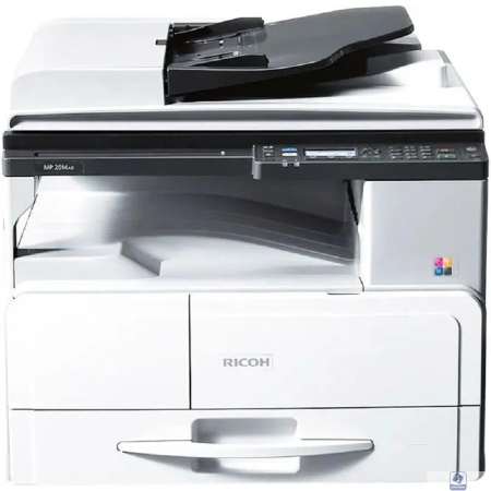 Ricoh MP 2014AD (912356) 417378N {МФУ, A3, 256Мб, 20стр/мин, дуплекс, GDI, ARDF50,  в комплекте тонер (4000стр), девелопер, инструкция, запуск инженером АСЦ 