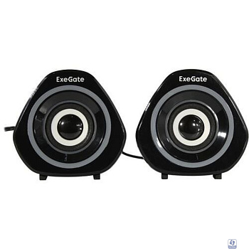 Exegate EX289680RUS Акустическая система 2.0 ExeGate Accord 210 (питание USB, 2х3Вт (6Вт RMS), 60-20000Гц, цвет черный, RGB подсветка)