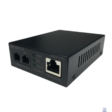 ORIGO OMCF15SC/A1A Медиаконвертер 100Base-TX / 100Base-FX (SC), 1310 нм, одномод, до 15 км