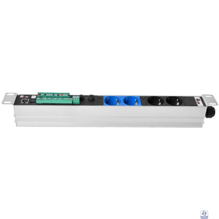 REM Гор блок розеток Rem-2MC,LINUX,мониторинг,управление 2 x 2S,1~32А,19",колодка R-2MC3-32-2x2S-440-K