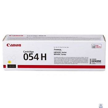 Canon Cartridge 054 HY 3025C002 Тонер-картридж для Canon MF645Cx/MF643Cdw/MF641Cw, LBP621/623 (2300 стр.) жёлтый