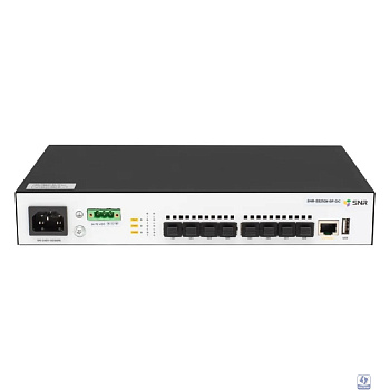 SNR SNR-S5210X-8F-DC Управляемый коммутатор уровня 2+, 8 портов 1/10G SFP+, встроенный БП ~220V AC, RPS 36-72V DC