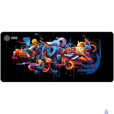 Коврик для мыши Cactus Graffiti черный 900x400x2мм (CS-MP-PRO10ХXL)