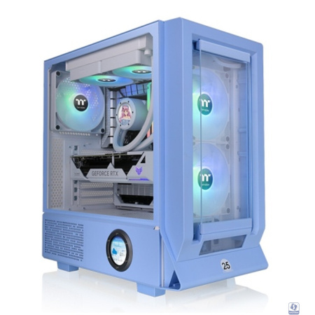 Корпус Thermaltake Ceres 350 MX голубой без БП E-ATX 2x140mm 2xUSB3.0 audio bott PSU