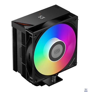 Кулер для процессора/ PCCooler RT500  Digital ARGB BK (240W, 4-pin PWM, LED temp., 152mm, Al/Cu, 5x6mm, ARGB, 1x120mm, 73.32CFM, 34.9dBA, 2200RPM, S: 1851/1700/1200/115X, AM5/AM4, black)