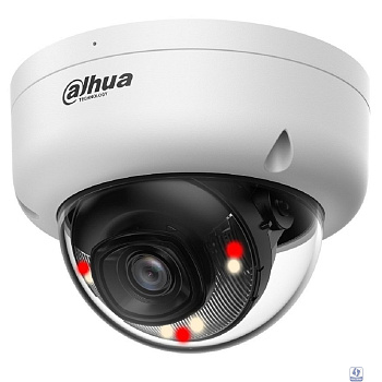 DAHUA DH-IPC-HDBW1839E1P-A-IL-0280B-S6 Уличная турельная IP-видеокамера SmartDualLight 8Мп, 1/2.7” CMOS, объектив 2.8мм, обнаружение людей, ИК 30м, LED 30м, IP67, металл/пластик