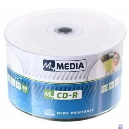 Диски MyMedia CD-R 700Mb 52x Pack wrap (50шт) Printable (69206)