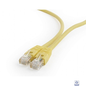 Патч-корд UTP Cablexpert PP6U-0.5M/Y кат.6, 0.5м, литой, многожильный (жёлтый)