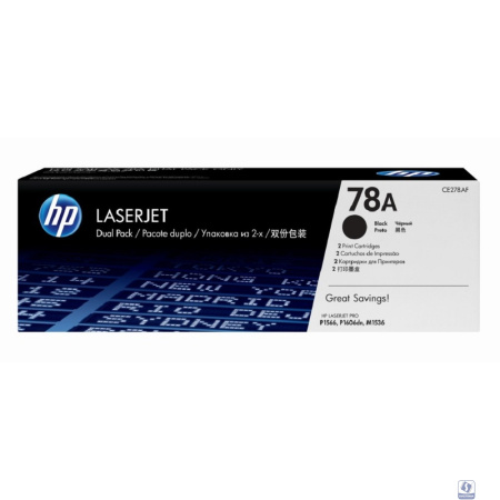 HP CE278AF/CE278AD Картридж ,Black  2-pack