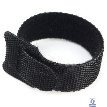 Cablexpert Хомуты-липучки на основе ленты Velcro® VT-110x11BK  110 x 11 мм, черные (12 шт.)