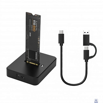 KS-is Док станция 2 в 1 USB для накопителей M.2 NVMe, M.2 SATA (KS-911)