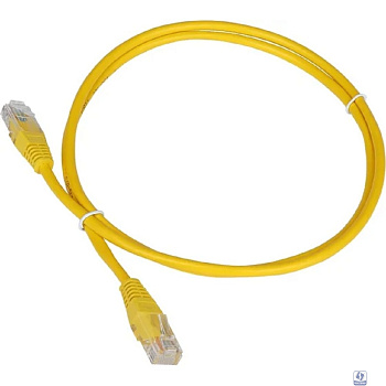 Патч-корд TWT UTP кат.5e, с заливными колпачками, 1.5 м, желтый