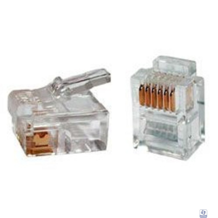 Gembird  Коннектор телефонный RJ12  MP-6p6c (100 шт. в уп.!!!)