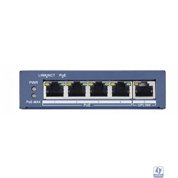 HIKVISION DS-3E0505P-E 4 RJ45 1000M PoE  с грозозащитой 6кВ
