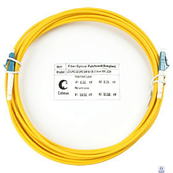 Cabeus FOP(s)-9-LC-LC-25m Шнур оптический simplex LC-LC 9/125 sm 25м LSZH