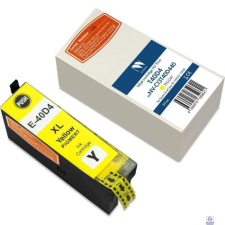 Струйный картридж NV Print T40D4 (NV-C13T40D440) Yellow для Epson SureColor SC-T5100/T3100 (50 мл) 