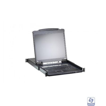 16-портовый IP KVM-переключатель с ЖК-дисплеем Slideaway/ATEN/ SINGLE RAIL 16P PS/2-USB LCDKVMP 17INCH WIH IP