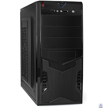 Exegate EX299154RUS Корпус Miditower ExeGate CP-601-UNS350 (ATX, БП UNS350 с вент. 12см, 2*USB, аудио, черный)