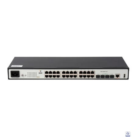 SNR-SNR S2989G-24TX-RPS Управляемый коммутатор уровня 2+, 24 порта 10/100/1000Base-T, 4 порта 1/10G SFP+, VSF HA, встроенный БП ~220V AC, RPS 12V DC