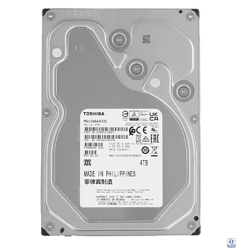 4TB Toshiba Enterprise Capacity ( MG10ADA400E) HDD 3.5" SATA , 7200 rpm, 512MB buffer, 512e/4Kn,, 1 year