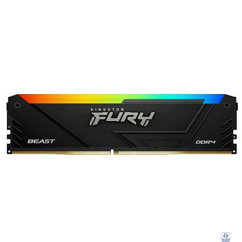 Kingston DDR4 DIMM 16Gb 2x8Gb DDR4 PC25600 3200MHz Kingston Fury Beast RGB Black (KF432C16BB2AK2/16)
