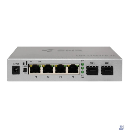 SNR SNR-S1904GP-2S Неуправляемый POE коммутатор уровня 2, 4 порта 10/100/1000Base-T, 2 порта 1000Base-X (SFP)