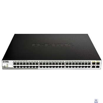 D-Link DGS-1210-52MPP/E2A PROJ Управляемый L2 коммутатор с 48 портами 10/100/1000Base-T и 4 портами 1000Base-X SFP (порты 1-48 PoE 802.3af/at, PoE-бюджет 740 Вт)