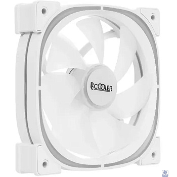 Кулер для корпуса/ PCCooler EF120 ARGB WH (120x120x25mm, 4-pin PWM, ARGB, 37.98CFM, 25.7dBA, 1500RPM, White)