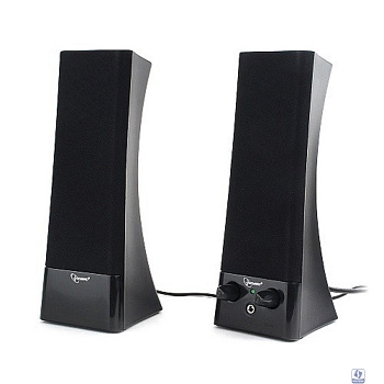 Gembird SPK-500, черный, 6 Вт, рег. громкости, разъём для наушников,питание 220
