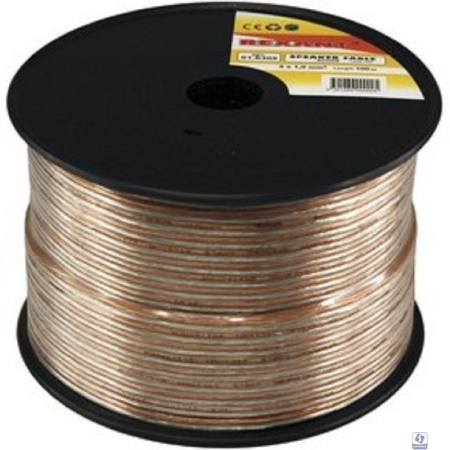 Rexant 01-6305 Кабель акустический, 2х1.00 мм2, прозрачный SILICON, 100 м.  