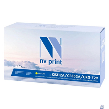 NVPrint CE312A/CF352A/Canon 729 Картридж для HP LaserJet Color Pro 100 M175a/M175nw/CP1025/CP1025nw/M176n/M177fw/Canon i-SENSYS LBP7010C/LBP7018C Yellow (1000k)