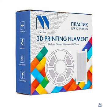 Филамент NVPRINT PLA+ Trasparent Red для 3D печати диаметр 1.75мм  длина 330 метров  масса 1 кг