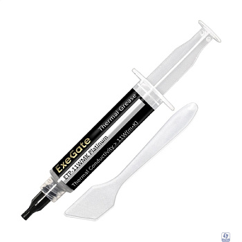 Exegate EX293372RUS Термопаста ExeGate ETP-11WMK Platinum (11 Вт/(м•К), 8г, шприц с лопаткой)